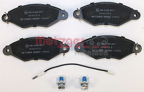 METZGER 1170115 GREENPARTS Bremsbelagsatz, Scheibenbremse